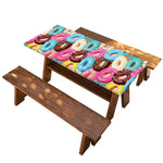 Yummy Donut Pattern Print Picnic Table Cover