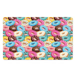 Yummy Donut Pattern Print Polyester Doormat