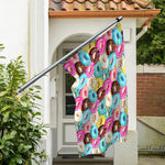 Yummy Donut Pattern Print Polyester Flag
