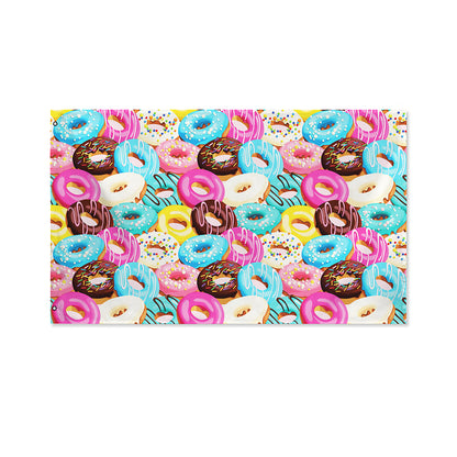 Yummy Donut Pattern Print Polyester Flag