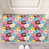 Yummy Donut Pattern Print Rubber Doormat