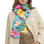 Yummy Donut Pattern Print Scarf