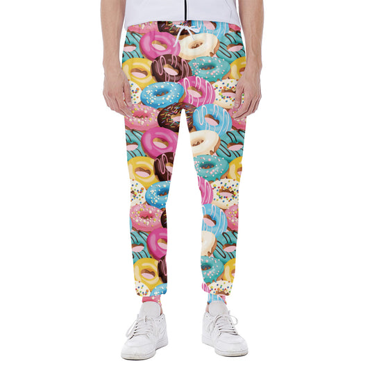 Yummy Donut Pattern Print Scuba Joggers