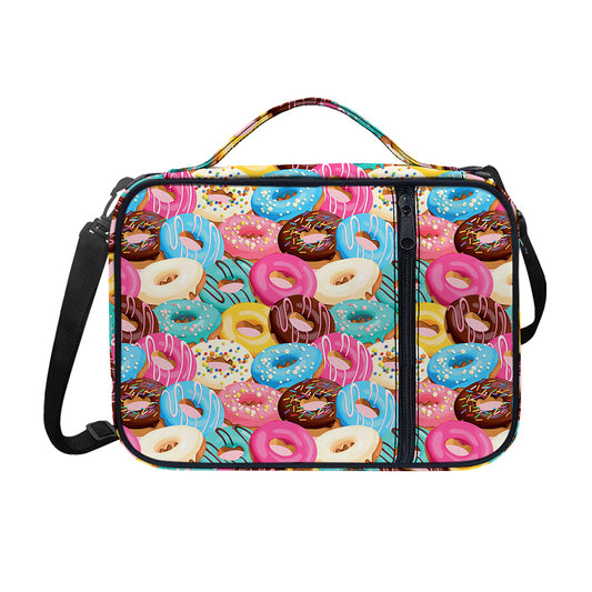 Yummy Donut Pattern Print Shoulder Strap Bible Bag