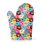 Yummy Donut Pattern Print Single Oven Mitt