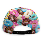 Yummy Donut Pattern Print Snapback Cap