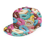 Yummy Donut Pattern Print Snapback Cap