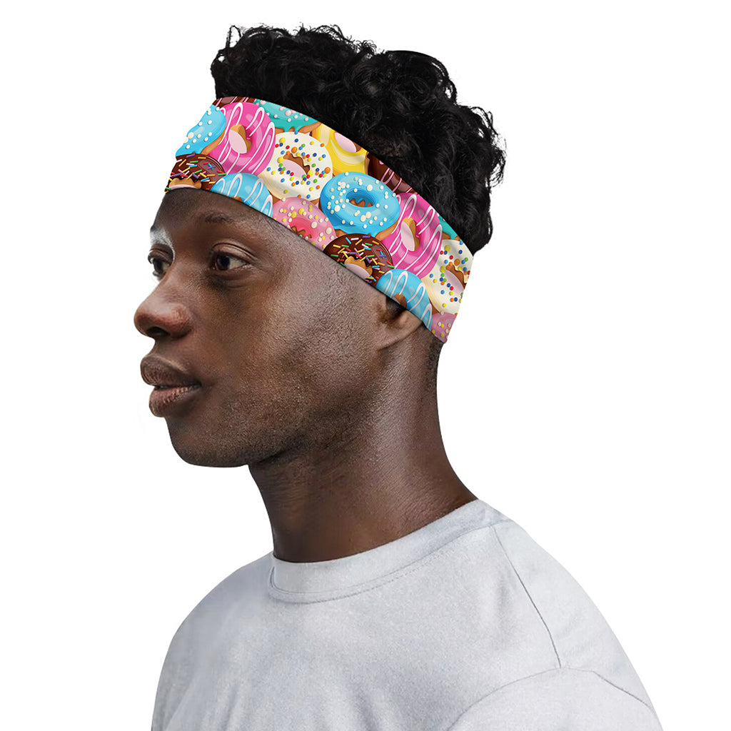 Yummy Donut Pattern Print Sports Headband