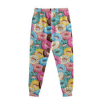 Yummy Donut Pattern Print Sweatpants