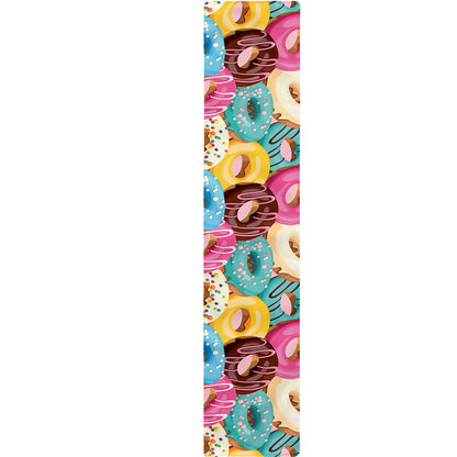 Yummy Donut Pattern Print Table Runner