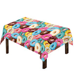 Yummy Donut Pattern Print Tablecloth