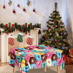 Yummy Donut Pattern Print Tablecloth