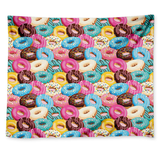 Yummy Donut Pattern Print Tapestry