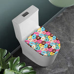 Yummy Donut Pattern Print Toilet Lid Cover