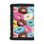 Yummy Donut Pattern Print Trifold Wallet