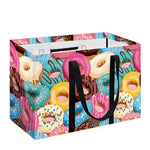 Yummy Donut Pattern Print Utility Tote Bag