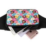 Yummy Donut Pattern Print Waist Bag