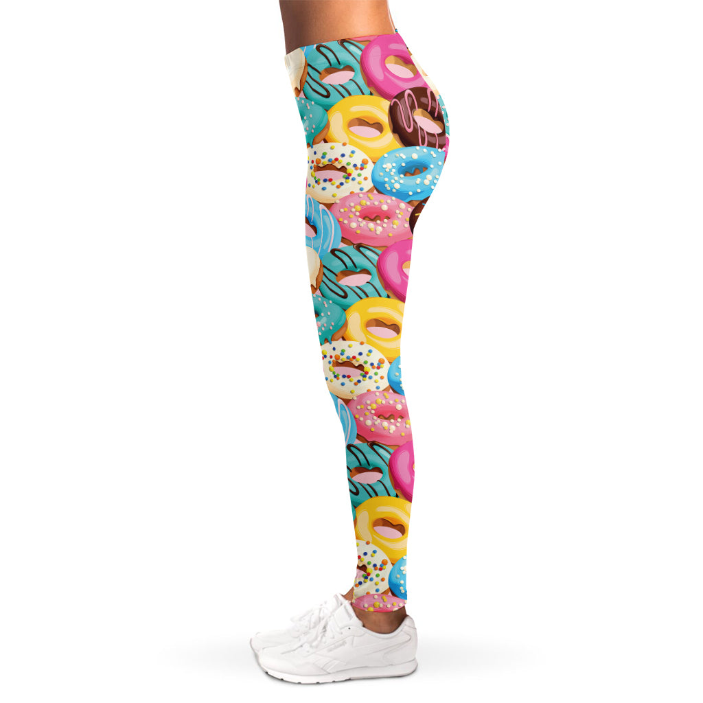 Yummy Donut Pattern Print Women's Leggings