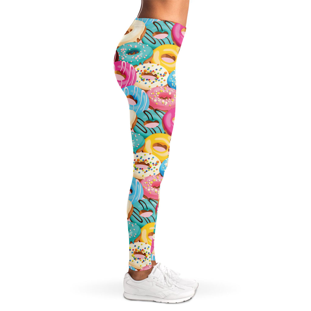 Yummy Donut Pattern Print Women's Leggings