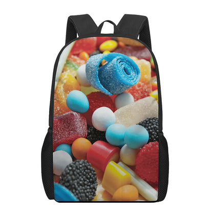 Yummy Gummy Print 17 Inch Backpack