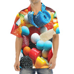 Yummy Gummy Print Aloha Shirt