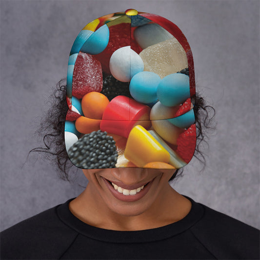 Yummy Gummy Print Baseball Cap
