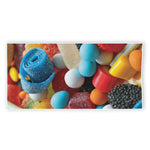 Yummy Gummy Print Beach Towel