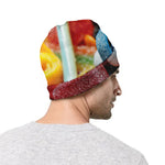 Yummy Gummy Print Beanie