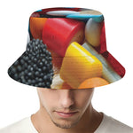 Yummy Gummy Print Bucket Hat