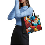 Yummy Gummy Print Canvas Tote Bag