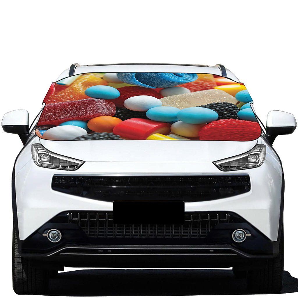 Yummy Gummy Print Car Windshield Snow Cover