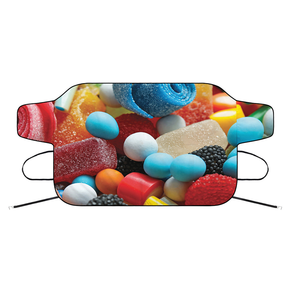 Yummy Gummy Print Car Windshield Snow Cover