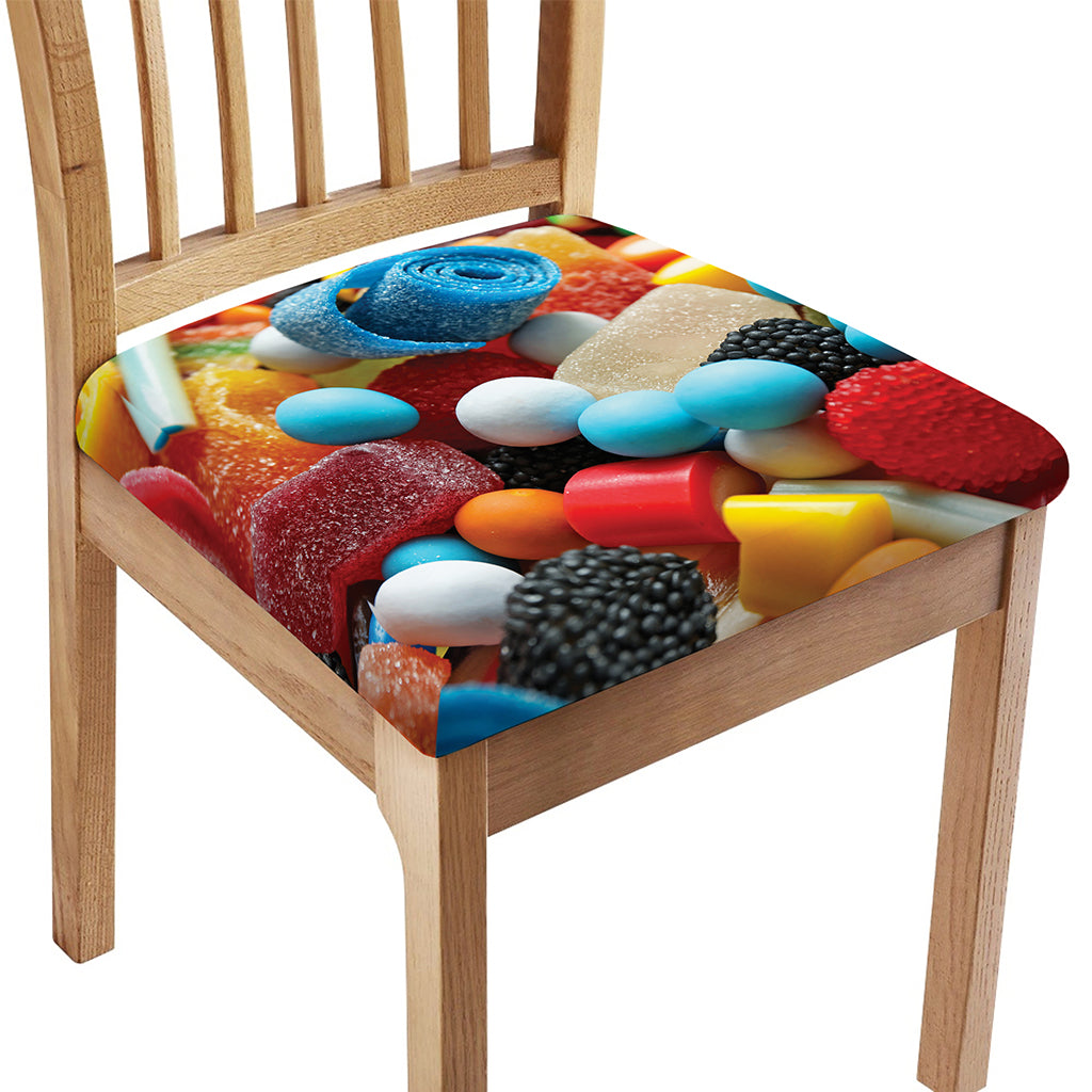 Yummy Gummy Print Chair Cushion Cover