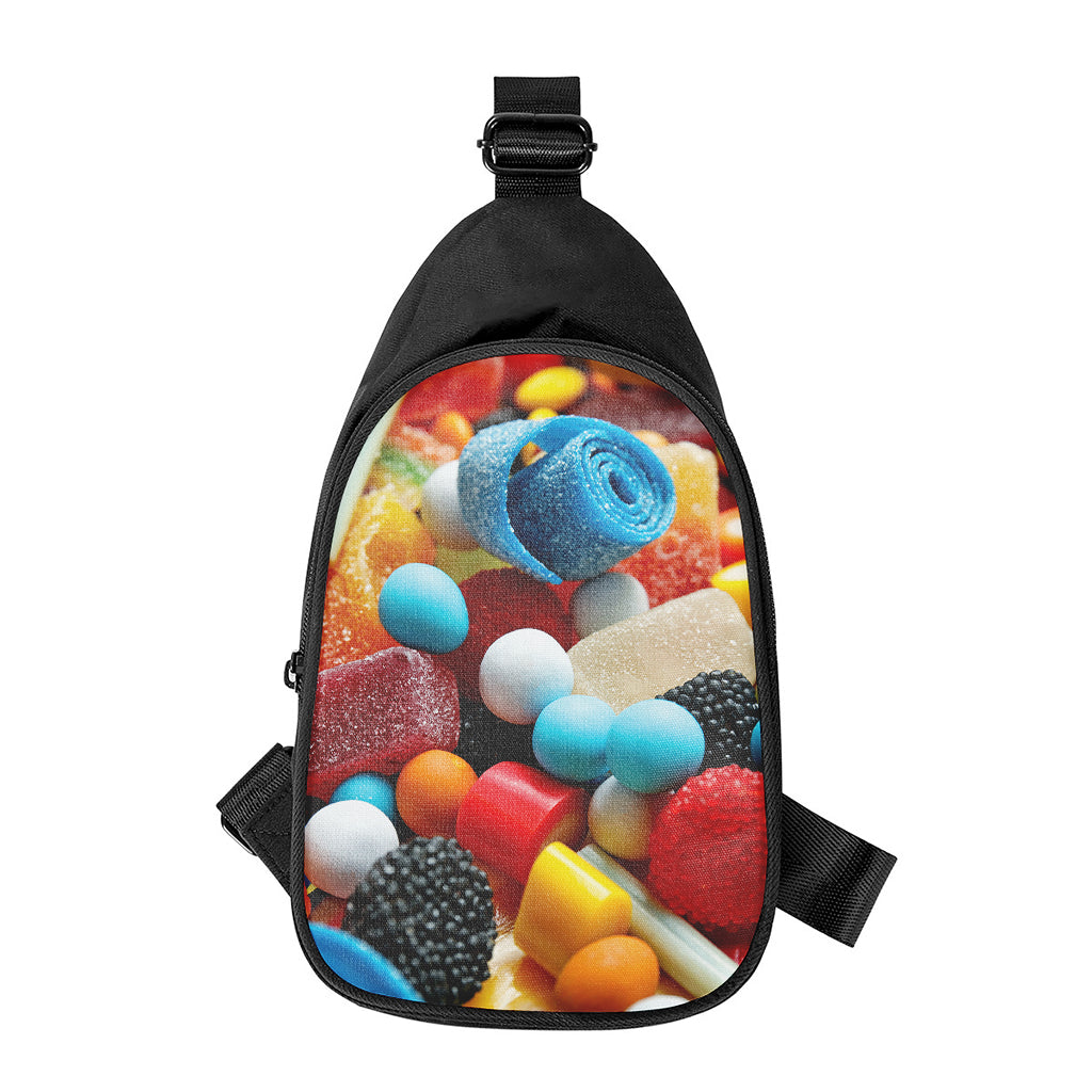 Yummy Gummy Print Chest Bag