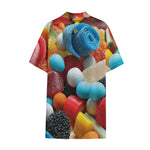 Yummy Gummy Print Cotton Hawaiian Shirt