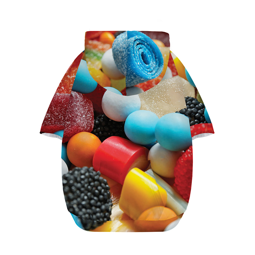 Yummy Gummy Print Dog Zip Up Hoodie