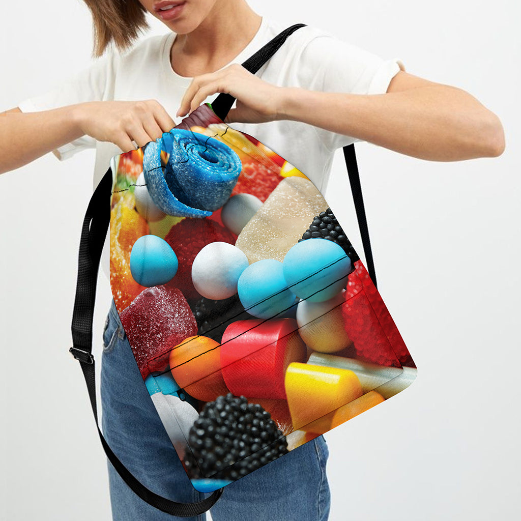 Yummy Gummy Print Drawstring Backpack