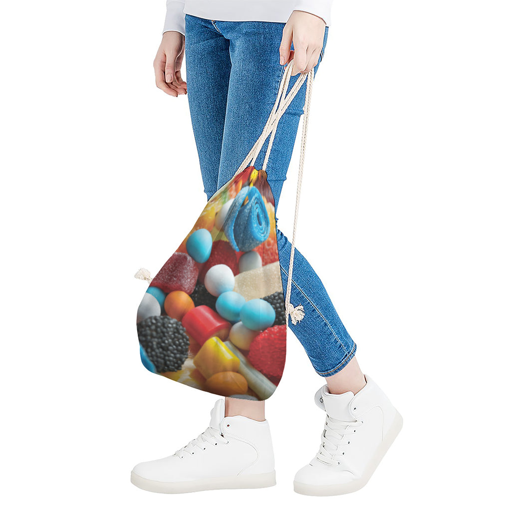 Yummy Gummy Print Drawstring Bag
