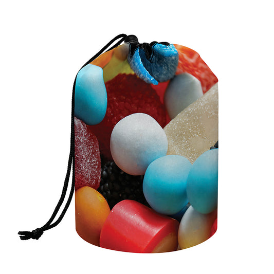 Yummy Gummy Print Drawstring Makeup Bag