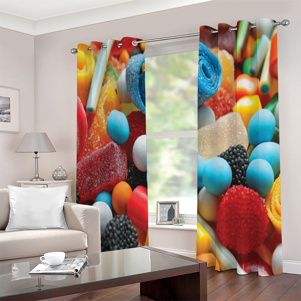 Yummy Gummy Print Extra Wide Grommet Curtains