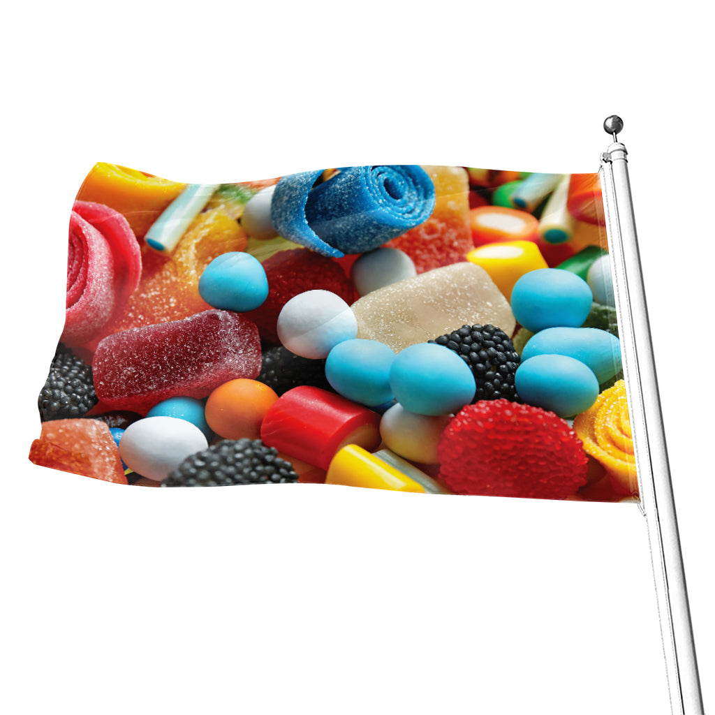 Yummy Gummy Print Flag