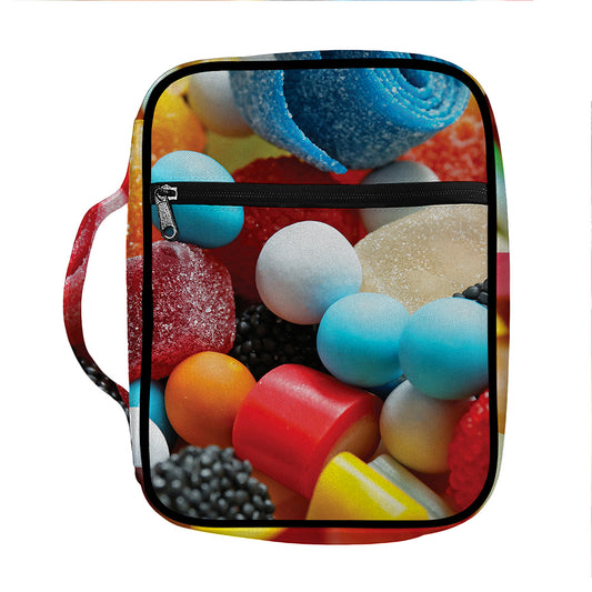 Yummy Gummy Print Front Pocket Bible Bag