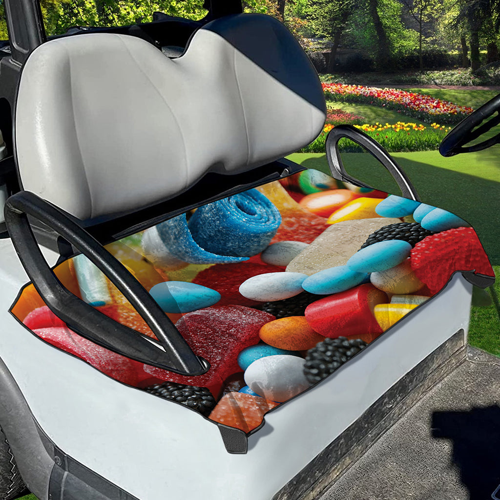 Yummy Gummy Print Golf Cart Seat Cover
