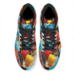 Yummy Gummy Print High Top Leather Sneakers