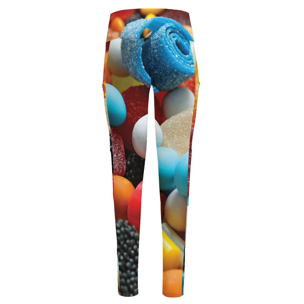 Yummy Gummy Print High-Waisted Pocket Leggings