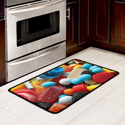 Yummy Gummy Print Kitchen Mat