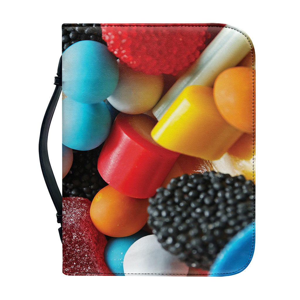 Yummy Gummy Print Leather Bible Cover