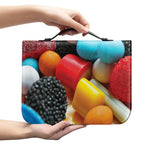 Yummy Gummy Print Leather Bible Cover