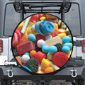 Yummy Gummy Print Leather Spare Tire Cover