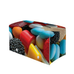 Yummy Gummy Print Leather Tissue Box Cover
